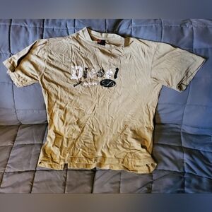 Diesel Beige T-Shirt with Graphic Detail